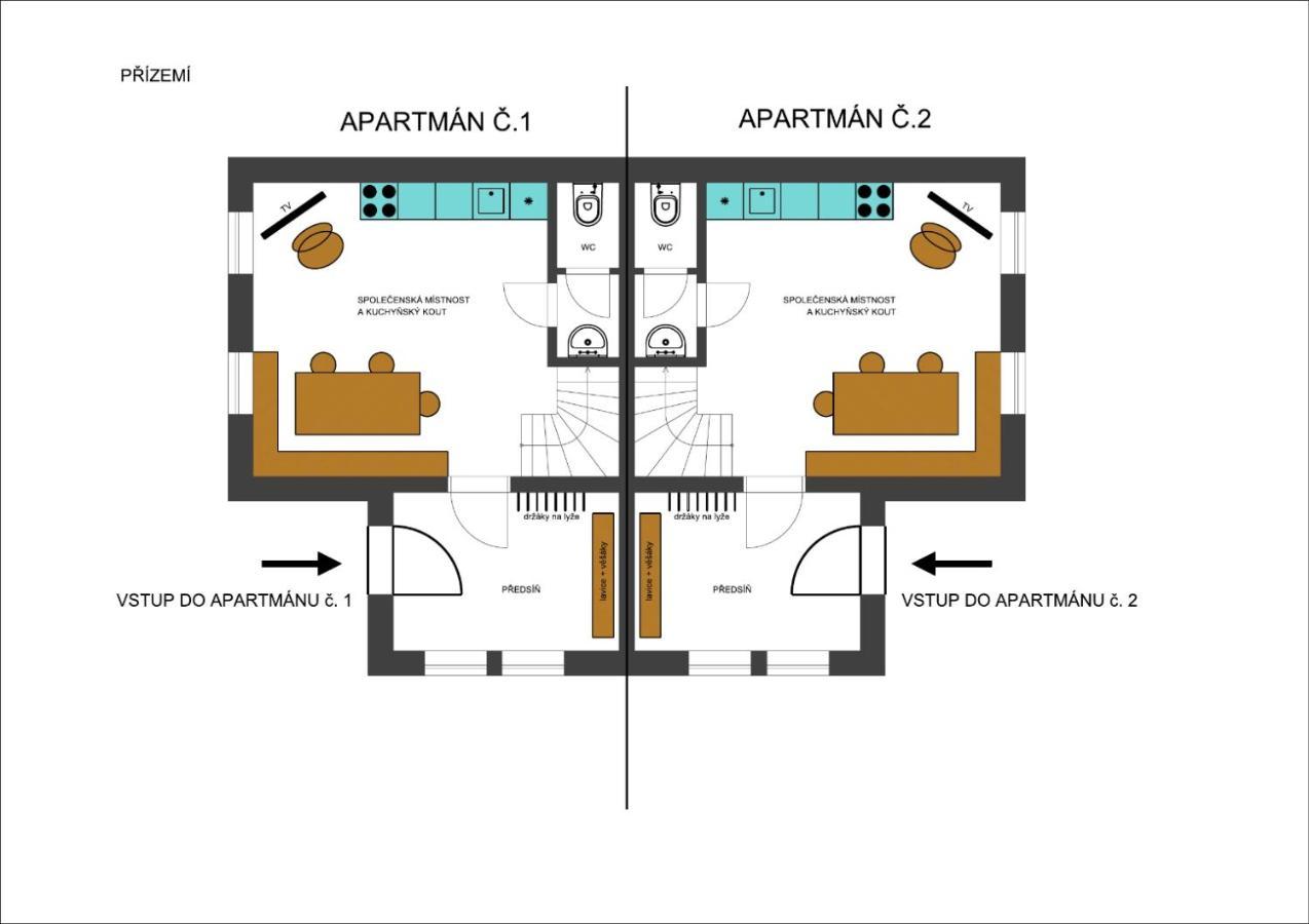 Apartmany Fiserka Рокитнице над Ийзероу Екстериор снимка